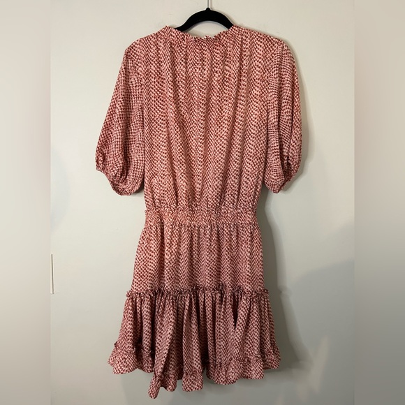 Buddy Love Ray Red Patterned Mini Dress - Picture 6 of 7